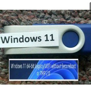 Windows 11 Bootable USB 16GB - No TPM Requirement - Clean Install Ready